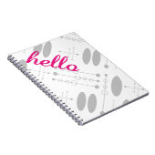 Hallo Niedlich farbige Hallengeschenke Notizblock (Rechte Seite)