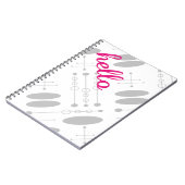 Hallo Niedlich farbige Hallengeschenke Notizblock (Linke Seite)