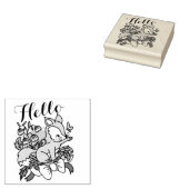 Hallo Niedlich Fox Gummistempel (Stempel)
