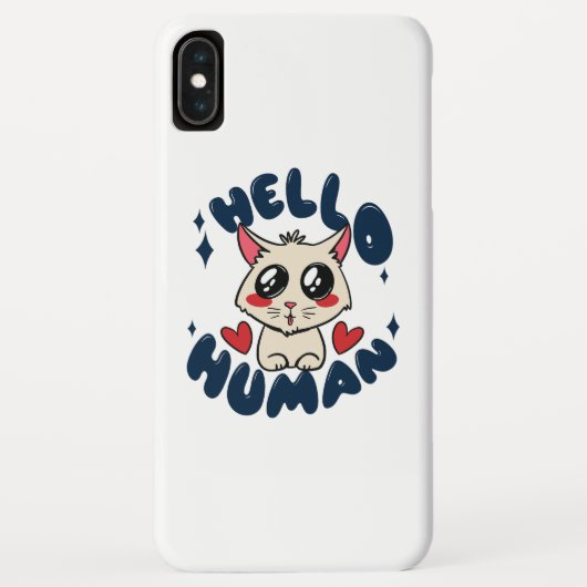 Hallo Niedliche Katze Case-Mate iPhone Hülle (Rückseite)