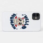 Hallo Niedliche Katze Case-Mate iPhone Hülle (Rückseite (Horizontal))