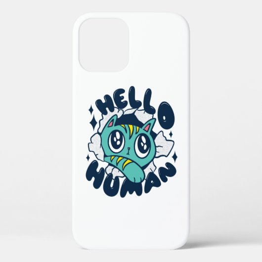Hallo Niedliche Katze Case-Mate iPhone Hülle (Rückseite)