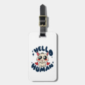 Hallo Niedliche Katze Gepäckanhänger (Vorderseite vertikal)