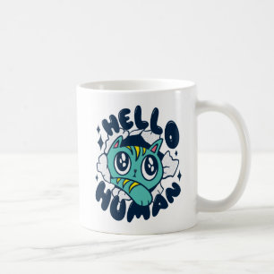 Hallo Niedliche Katze Kaffeetasse