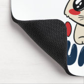 Hallo Niedliche Katze Mousepad (Ecke)