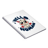 Hallo Niedliche Katze Notizblock (Rechte Seite)