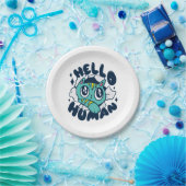 Hallo Niedliche Katze Pappteller (Party)