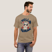 Hallo Niedliche Katze T-Shirt (Vorne ganz)