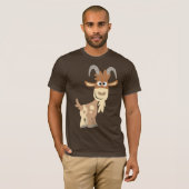 "Hallo!" Niedlicher Cartoon Ziege T - Shirt (Vorne ganz)