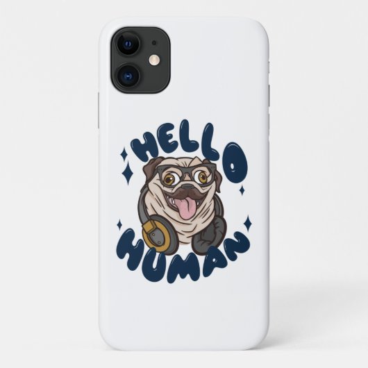 Hallo, Niedlicher Hund Case-Mate iPhone Hülle (Rückseite)