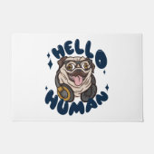 Hallo, Niedlicher Hund Fußmatte (Vorderseite)