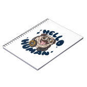 Hallo, Niedlicher Hund Notizblock (Linke Seite)