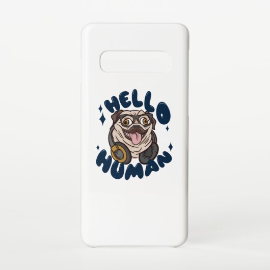 Hallo, Niedlicher Hund Samsung Galaxy Hülle (Rückseite)