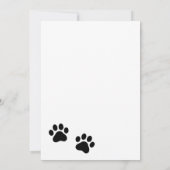 Hallo, Niedlicher Katzenpauschal Gruß Karte (Rückseite)