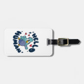 Hallo niedlicher Mensch Gepäckanhänger (Vorderseite horizontal)