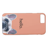 Hallo niedliches lustiges französische Bulldogge Case-Mate iPhone Hülle (Rückseite (Horizontal))