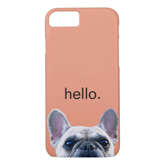 Hallo niedliches lustiges französische Bulldogge Case-Mate iPhone Hülle (Rückseite)