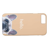 Hallo niedliches lustiges französische Bulldogge Case-Mate iPhone Hülle (Rückseite (Horizontal))