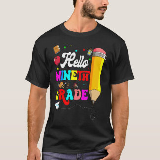 Hallo Nineth Grade Lehrerin Studentin zurück in di T-Shirt