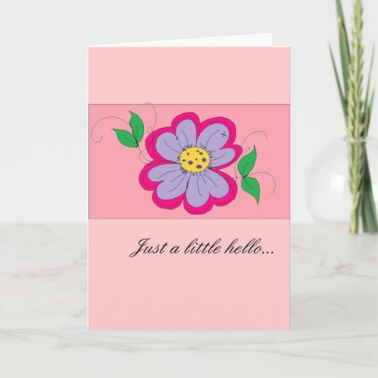 Hallo notecard - innen leer karte (Vorderseite)