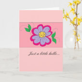 Hallo notecard - innen leer karte (Gelbe Blume)