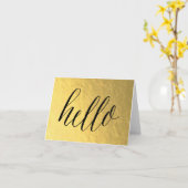 HALLO notecard Karte (Gelbe Blume)