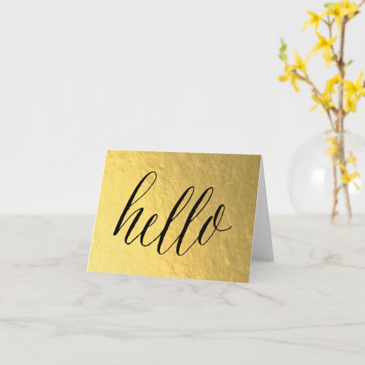 HALLO notecard Karte (Gelbe Blume)