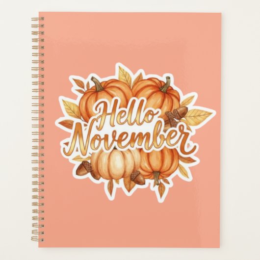 Hallo November - Cozy Herbst Design Planer (Vorderseite)