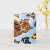 Hallo! Okay? Spaß, nur auf Sie zu prüfen Karte (Gelbe Blume)