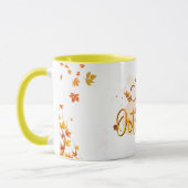 Hallo Oktober Tasse: Feiern Sie den Monat des Wand Tasse (Links)