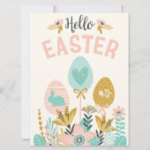 Hallo Osterfeiertagskarte Feiertagskarte (Vorderseite)