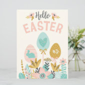 Hallo Osterfeiertagskarte Feiertagskarte (Stehend Vorderseite)