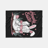 Hallo Ostern Fleecedecke (Vorderseite (Horizontal))