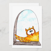 Hallo Owl Einladung (Vorne/Hinten)