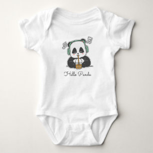 Hallo Panda Baby Strampler