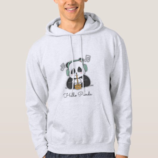 Hallo Panda Hoodie (Vorderseite)
