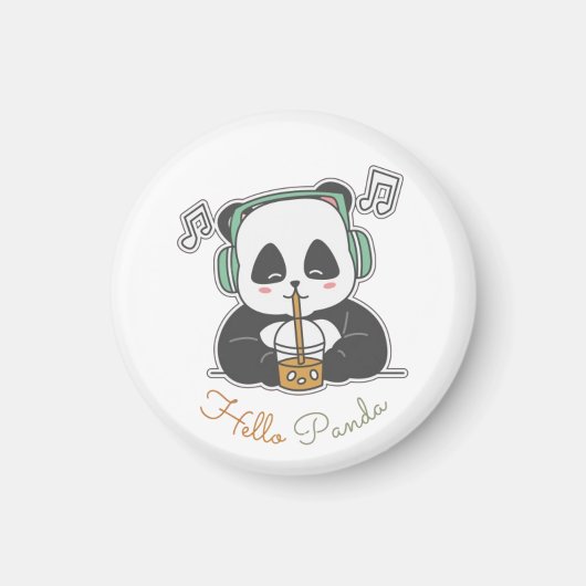 Hallo Panda Magnet (Vorne)