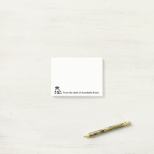 Hallo Panda Post-it Klebezettel (Auf Schreibtisch)