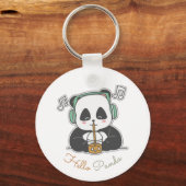Hallo Panda Schlüsselanhänger (Rückseite)