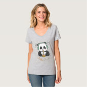 Hallo Panda T-Shirt (Vorderseite Vollansicht)