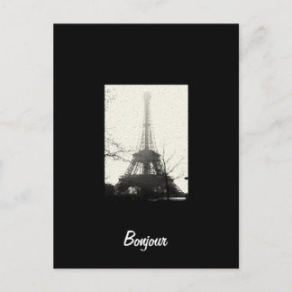 Hallo Paris Grußkarte Postkarte