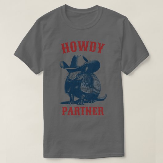 Hallo Partner Gürteltier TShirt (Design vorne)