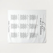 Hallo Party Leute Hochzeitskarte Wandteppich (Vorderseite (Horizontal))