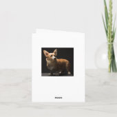 Hallo Pembroke Corgi Puppy Hund Blank Note Card Karte (Rückseite)