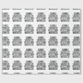 Hallo Pensions-Auf Wiedersehen Spannung Geschenkpapier (Flach)