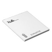 Hallo, Personalisierte Ananas Notizblock (angewinkelt)