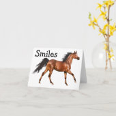 Hallo Pferde Reittier Western Denken Sie an Sie Karte (Gelbe Blume)