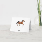 Hallo Pferde Reittier Western Denken Sie an Sie Karte (Rückseite)