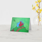 Hallo Piepmatz, hallo Karte (Gelbe Blume)