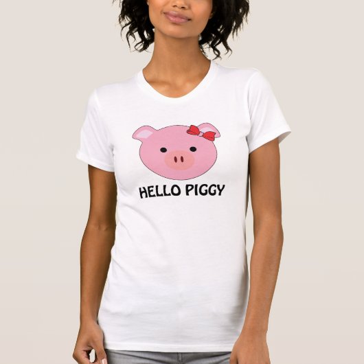 Hallo Piggy T-Shirt (Vorderseite)